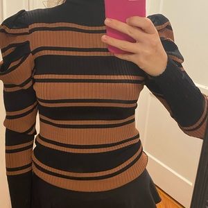 Zara stripe turtleneck